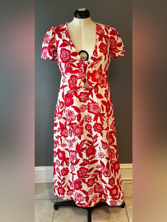 Boden Dresses & Skirts - Boden Red and White Floral Midi Dress